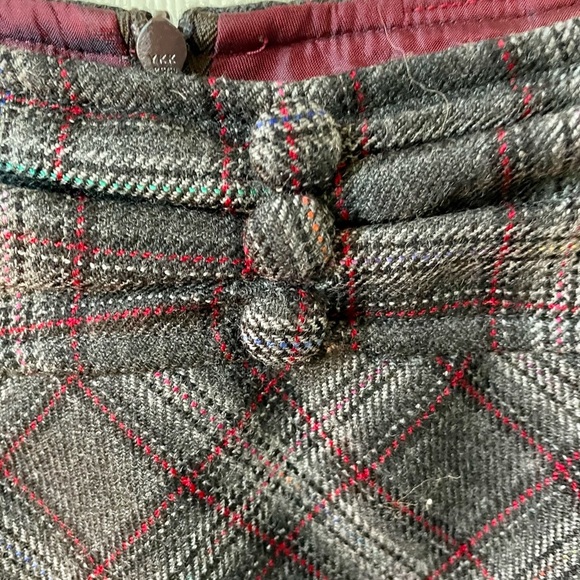 Nanette Lepore Anthropology plaid wool midi skirt NEVER WORN NWOT A+ sz 6 - Picture 4 of 14